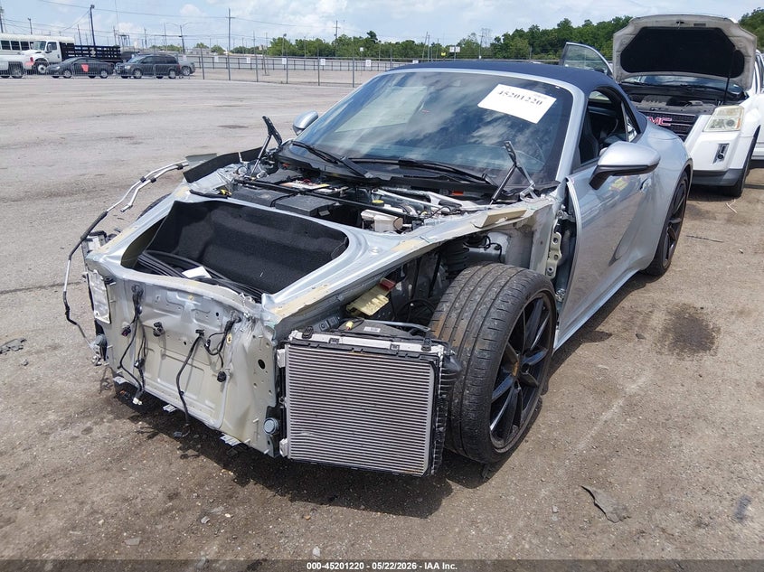 2020 Porsche 911 VIN WP0CB2A92LS263891 IAAI salvage auction — FRONT END, Salvage (Louisiana), sold $52,250 on 2026-07-06 (photo 2)