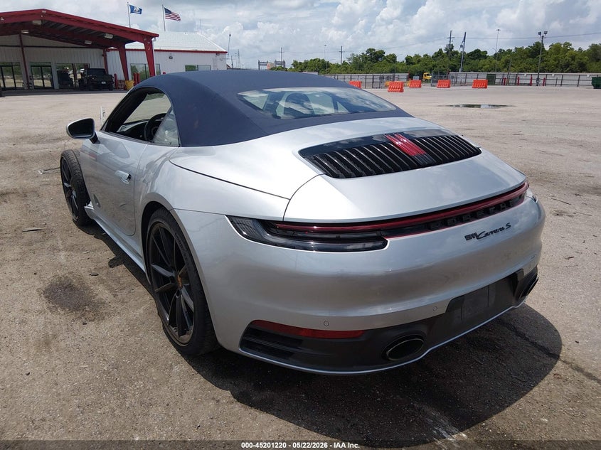 2020 Porsche 911 VIN WP0CB2A92LS263891 IAAI salvage auction — FRONT END, Salvage (Louisiana), sold $52,250 on 2026-07-06 (photo 3)