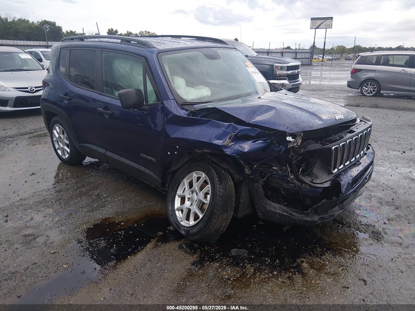2020 Jeep Renegade VIN ZACNJAAB5LPL53192 IAAI salvage auction — RIGHT FRONT, Salvage Title, sold $825 on 2026-07-15 (photo 1)