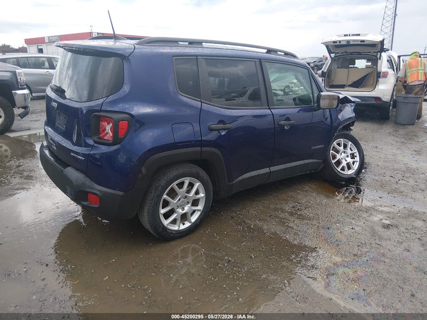 2020 Jeep Renegade VIN ZACNJAAB5LPL53192 IAAI salvage auction — RIGHT FRONT, Salvage Title, sold $825 on 2026-07-15 (photo 4)