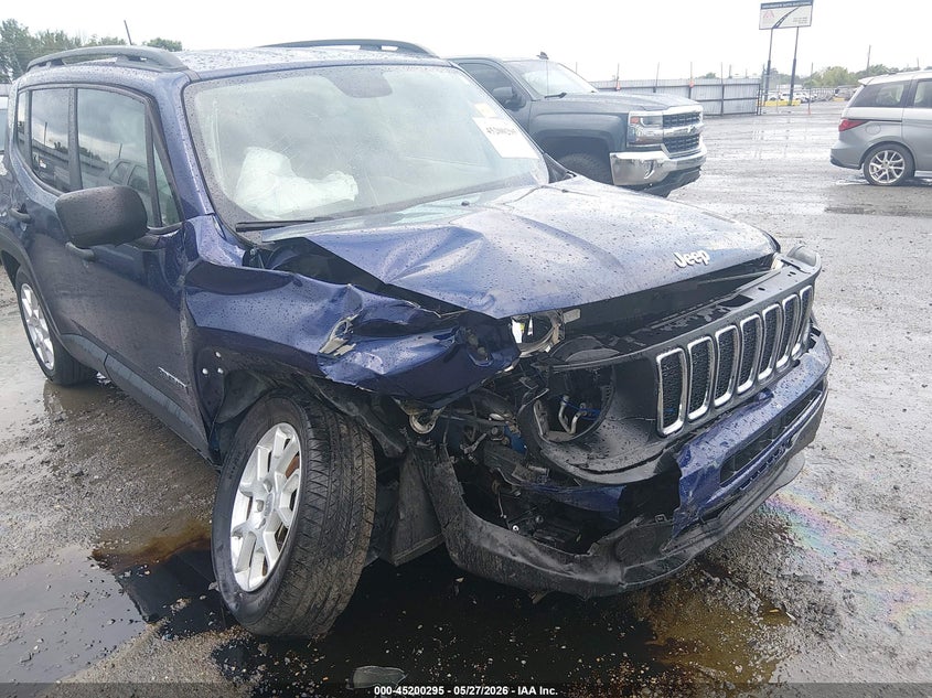 2020 Jeep Renegade VIN ZACNJAAB5LPL53192 IAAI salvage auction — RIGHT FRONT, Salvage Title, sold $825 on 2026-07-15 (photo 6)