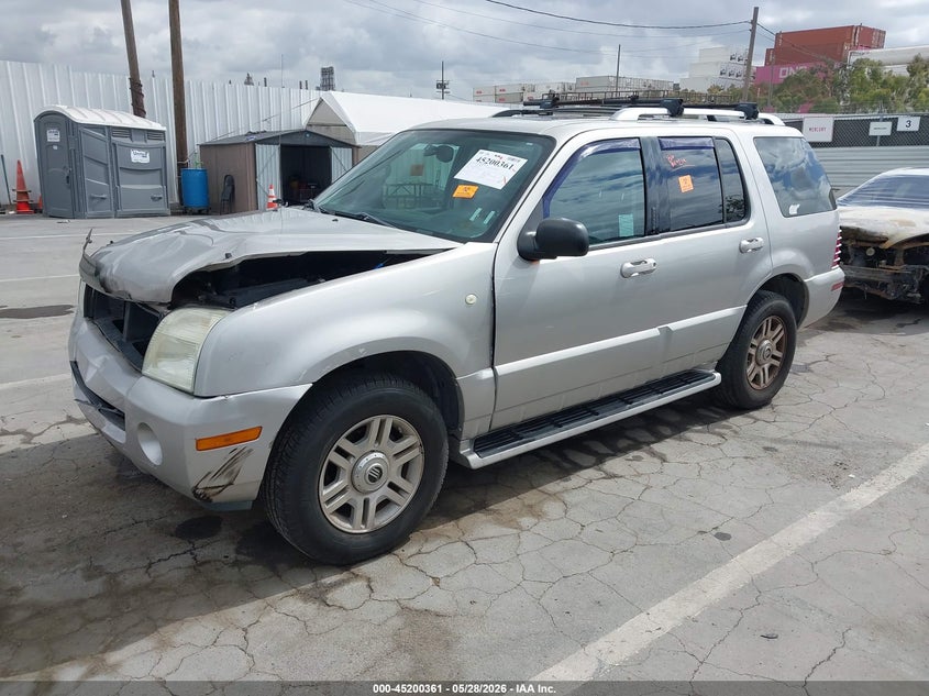 2004 Mercury Mountaineer VIN 4M2DU86W34ZJ45691 IAAI salvage auction — FRONT END, Salvage (California), sold $450 on 2026-07-08 (photo 2)