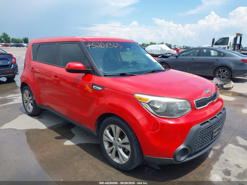 2015 Kia Soul VIN KNDJP3A54F7815393 IAAI salvage auction — REAR END, Original (Texas), sold $1,950 on 2026-07-22 (photo 1)