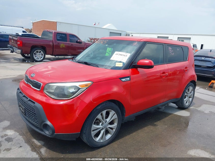 2015 Kia Soul VIN KNDJP3A54F7815393 IAAI salvage auction — REAR END, Original (Texas), sold $1,950 on 2026-07-22 (photo 2)