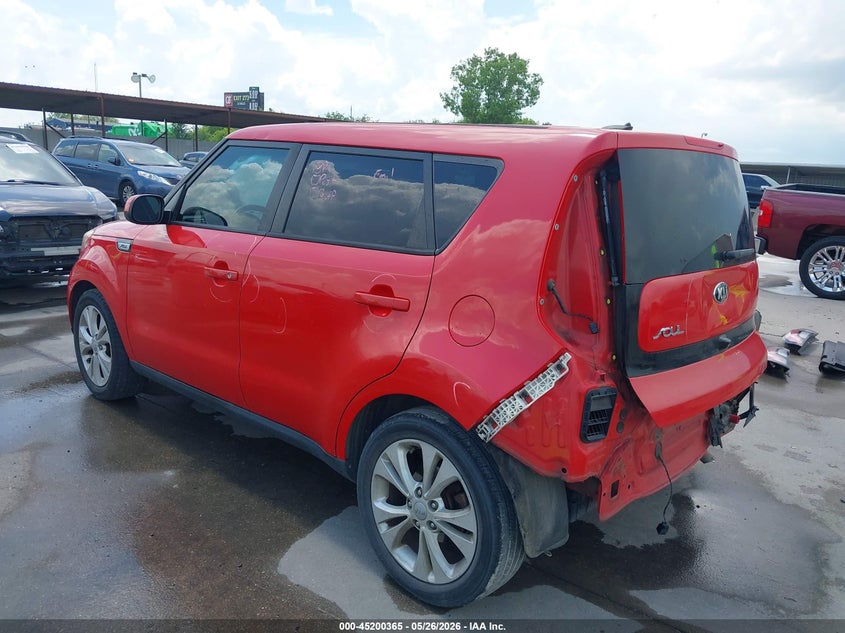 2015 Kia Soul VIN KNDJP3A54F7815393 IAAI salvage auction — REAR END, Original (Texas), sold $1,950 on 2026-07-22 (photo 3)
