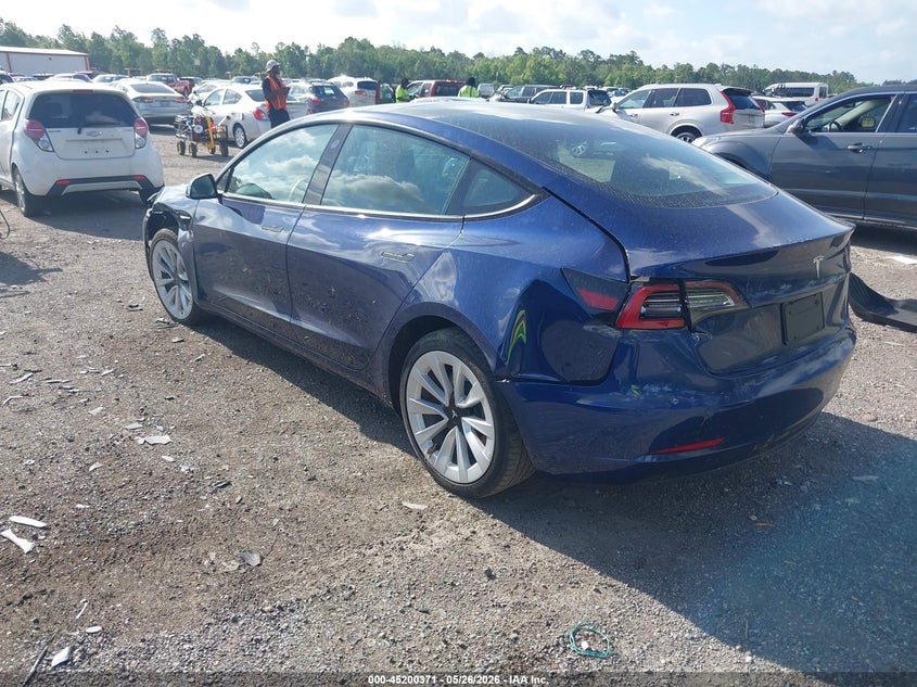 2023 Tesla Model 3 VIN 5YJ3E1EA1PF436342 IAAI salvage auction — FRONT END, Certificate Of Destruction (Florida), sold $7,600 on 2026-07-16 (photo 3)