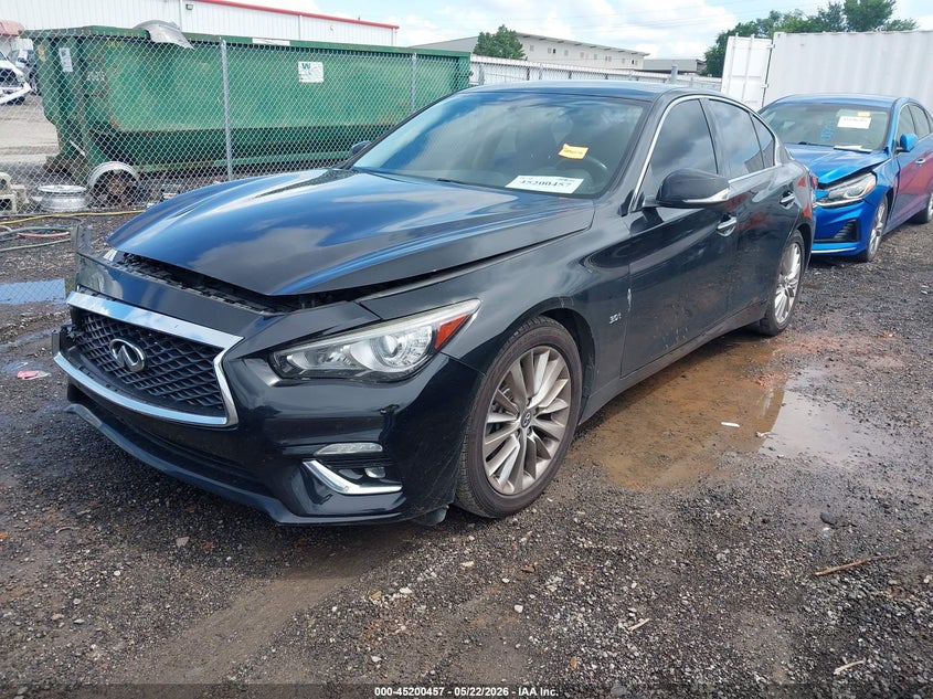 2019 Infiniti Q50 VIN JN1EV7AP7KM515829 IAAI salvage auction — UNKNOWN, Clear (Oklahoma), sold $3,150 on 2026-07-07 (photo 2)