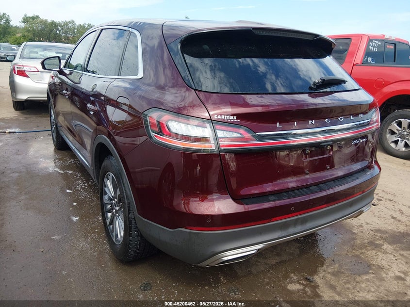 2020 Lincoln Nautilus VIN 2LMPJ8J99LBL32335 IAAI salvage auction — HAIL, Salvage Title, sold $8,925 on 2026-07-24 (photo 3)