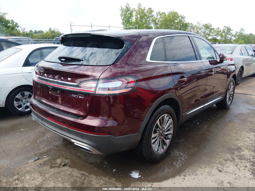 2020 Lincoln Nautilus VIN 2LMPJ8J99LBL32335 IAAI salvage auction — HAIL, Salvage Title, sold $8,925 on 2026-07-24 (photo 4)