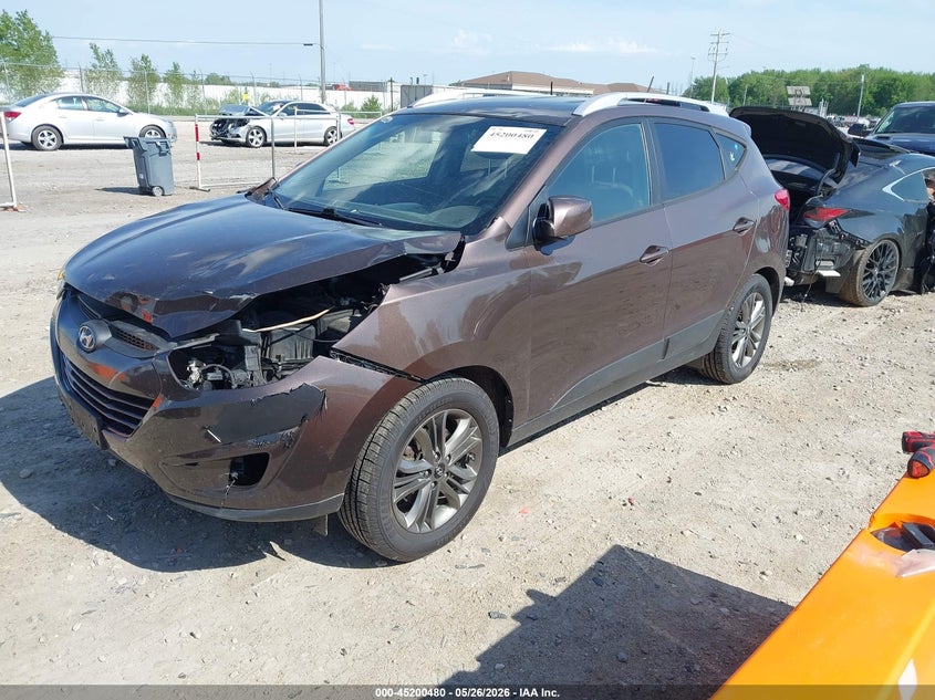 2015 Hyundai Tucson VIN KM8JUCAG7FU999087 IAAI salvage auction — FRONT END, Salvage Title, sold $1,200 on 2026-07-16 (photo 2)