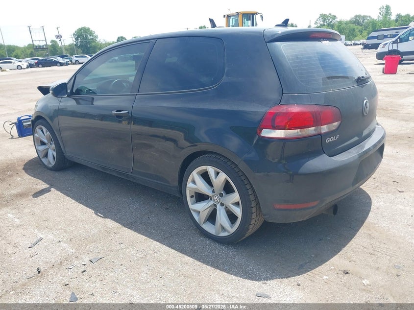2012 Volkswagen Golf VIN WVWMM7AJ6CW355102 IAAI salvage auction — FRONT END, Salvage Title, sold $325 on 2026-07-07 (photo 3)