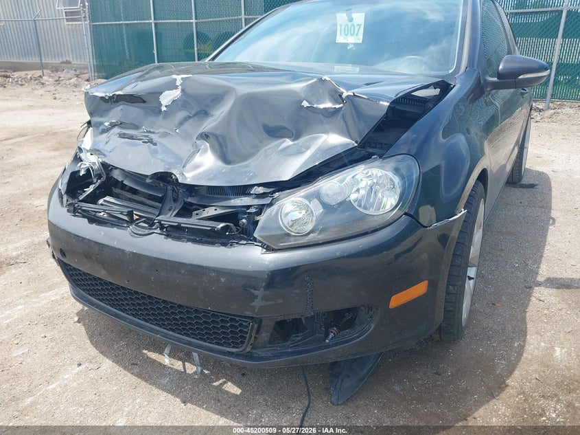 2012 Volkswagen Golf VIN WVWMM7AJ6CW355102 IAAI salvage auction — FRONT END, Salvage Title, sold $325 on 2026-07-07 (photo 6)