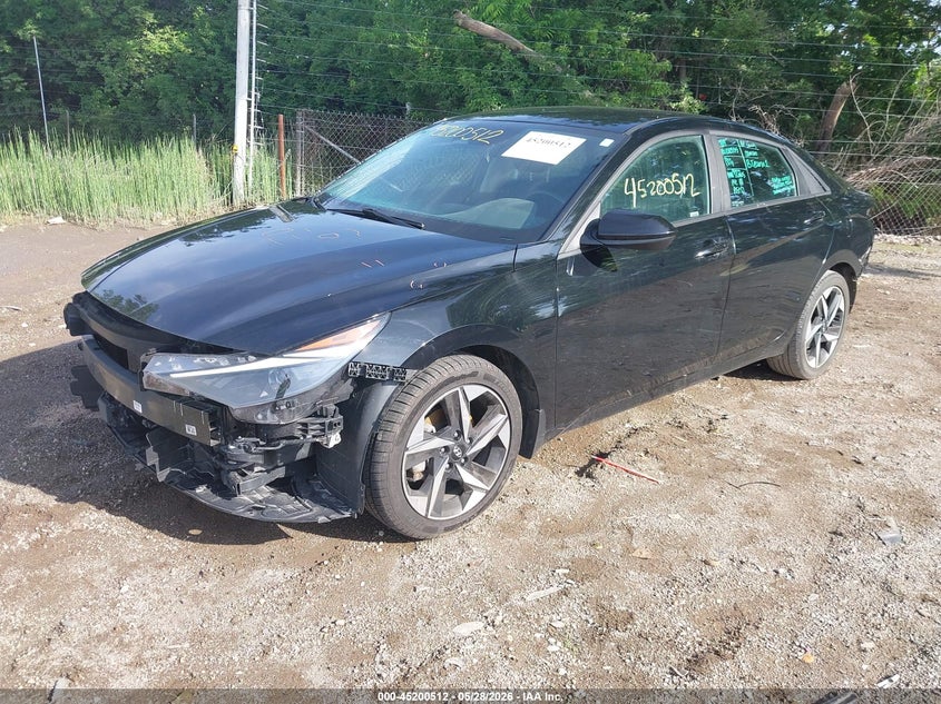 2023 Hyundai Elantra VIN KMHLS4AG7PU508023 IAAI salvage auction — RIGHT FRONT, Salvage Title, sold $4,050 on 2026-07-22 (photo 2)