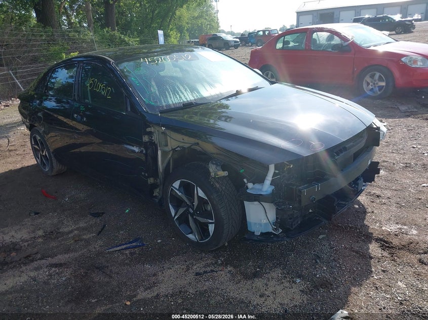 2023 Hyundai Elantra VIN KMHLS4AG7PU508023 IAAI salvage auction — RIGHT FRONT, Salvage Title, sold $4,050 on 2026-07-22 (photo 6)