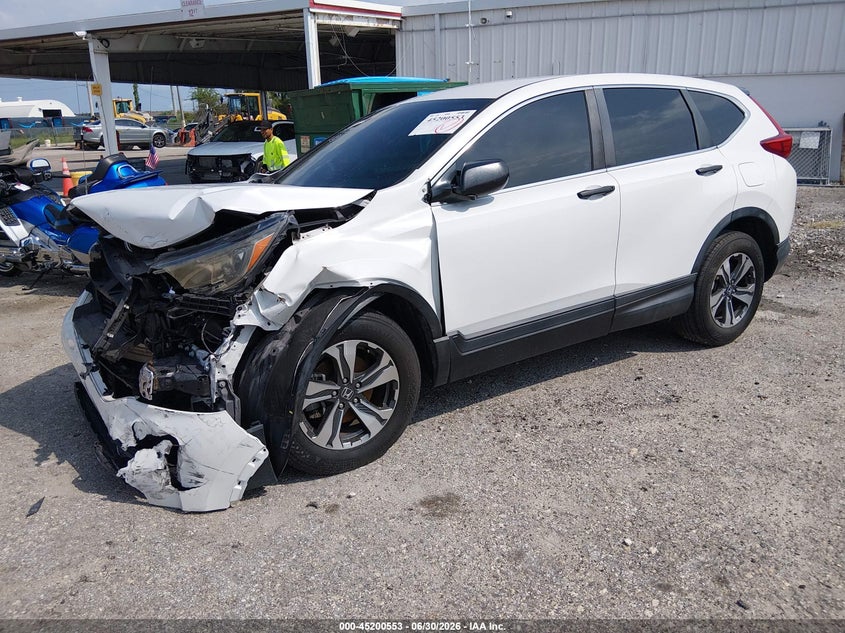 2019 Honda Cr-v VIN 2HKRW5H37KH413251 IAAI salvage auction — FRONT & REAR, Rebuildable (Florida), sold $3,450 on 2026-07-18 (photo 2)