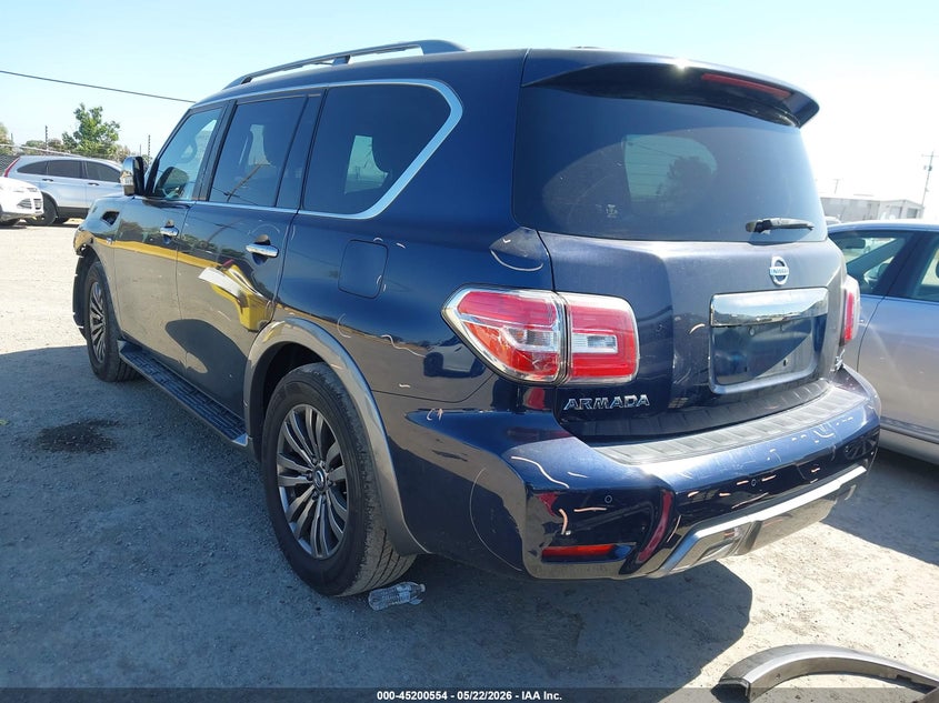 2018 Nissan Armada VIN JN8AY2NE6J9734124 IAAI salvage auction — FRONT END, Salvage (California), sold $7,650 on 2026-07-23 (photo 3)