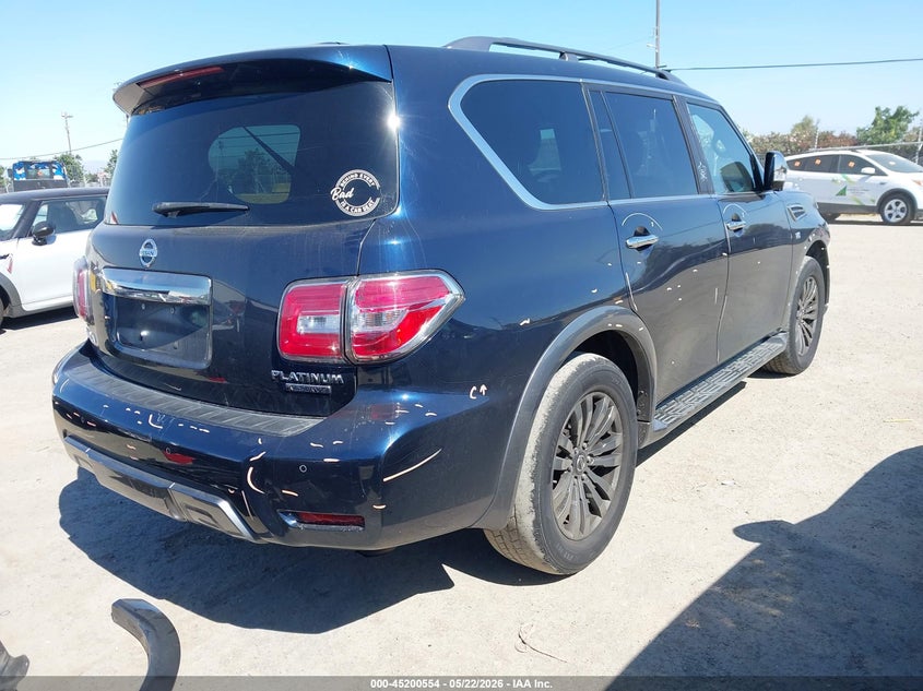 2018 Nissan Armada VIN JN8AY2NE6J9734124 IAAI salvage auction — FRONT END, Salvage (California), sold $7,650 on 2026-07-23 (photo 4)
