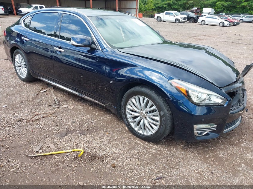 2019 Infiniti Q70 VIN JN1BY1PP1KM685554 IAAI salvage auction — FRONT END, Salvage Title, sold $1,875 on 2026-07-08 (photo 1)