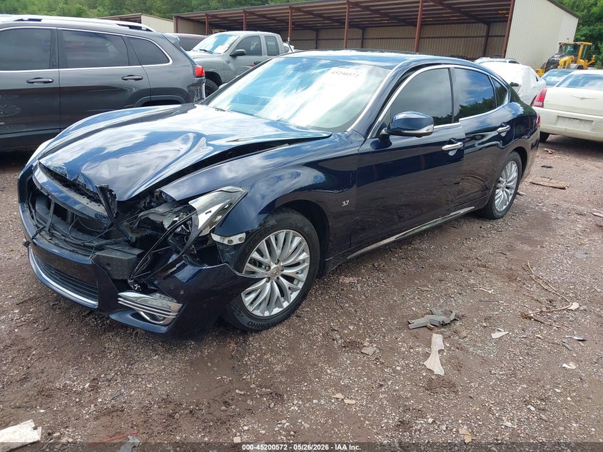 2019 Infiniti Q70 VIN JN1BY1PP1KM685554 IAAI salvage auction — FRONT END, Salvage Title, sold $1,875 on 2026-07-08 (photo 2)