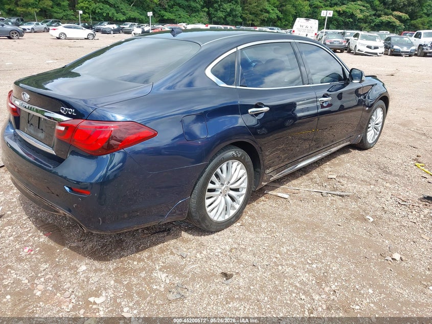 2019 Infiniti Q70 VIN JN1BY1PP1KM685554 IAAI salvage auction — FRONT END, Salvage Title, sold $1,875 on 2026-07-08 (photo 4)