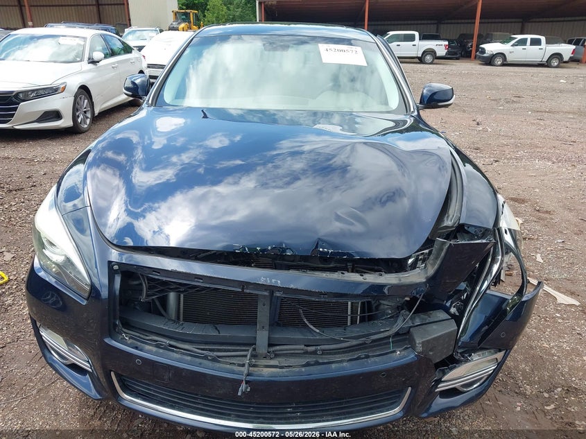 2019 Infiniti Q70 VIN JN1BY1PP1KM685554 IAAI salvage auction — FRONT END, Salvage Title, sold $1,875 on 2026-07-08 (photo 6)