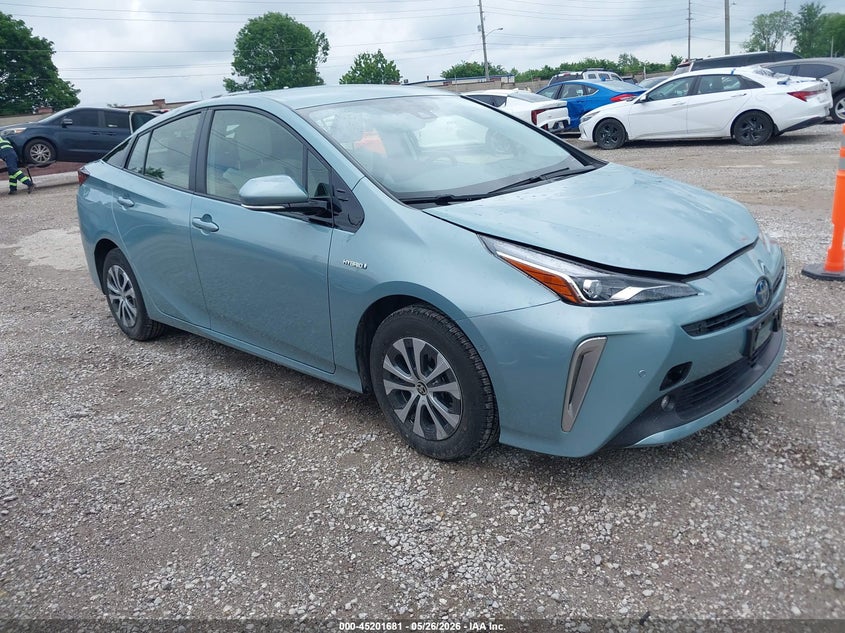 2020 Toyota Prius VIN JTDL9RFU3L3019159 IAAI salvage auction — HAIL, Salvage Title, sold $13,550 on 2026-07-06 (photo 1)