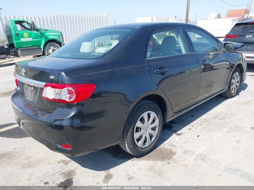2011 Toyota Corolla VIN JTDBU4EE0B9150178 IAAI salvage auction — FRONT & REAR, Salvage (California), sold $1,150 on 2026-10-07 (photo 4)