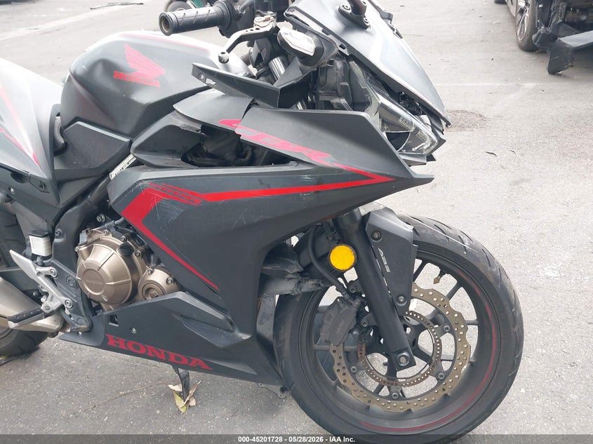2021 Honda Cbr VIN MLHPC6255M5200296 IAAI salvage auction — FRONT END, Salvage Title, sold $25 on 2026-07-22 (photo 1)