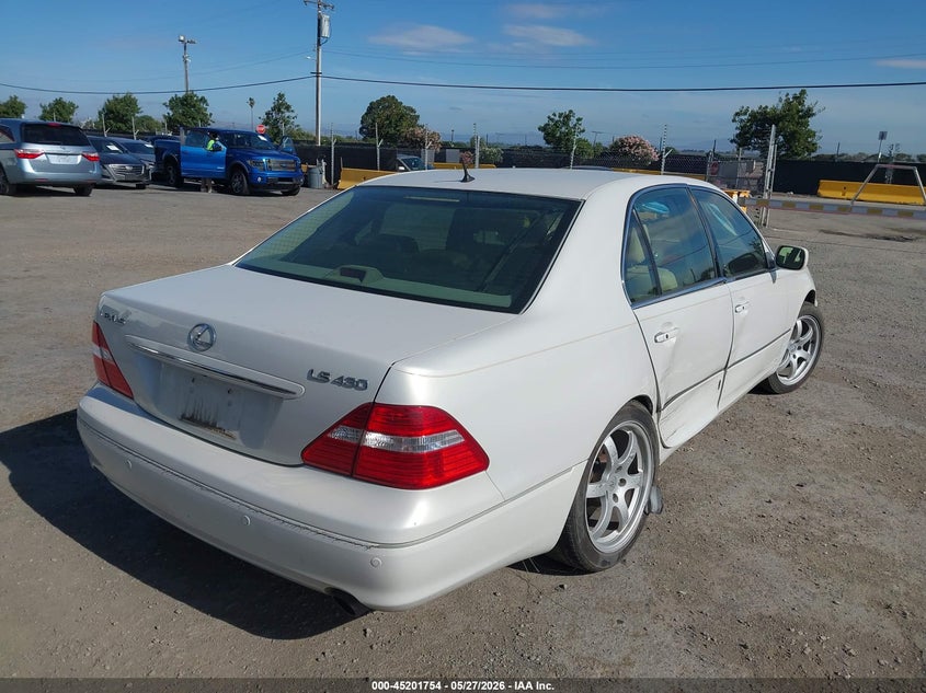 2004 Lexus Ls VIN JTHBN36F940146537 IAAI salvage auction — RIGHT SIDE, Salvage (California), sold $600 on 2026-07-09 (photo 4)