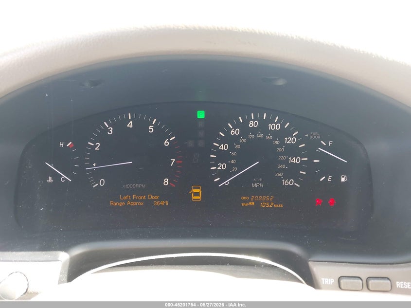 2004 Lexus Ls VIN JTHBN36F940146537 IAAI salvage auction — RIGHT SIDE, Salvage (California), sold $600 on 2026-07-09 (photo 7)