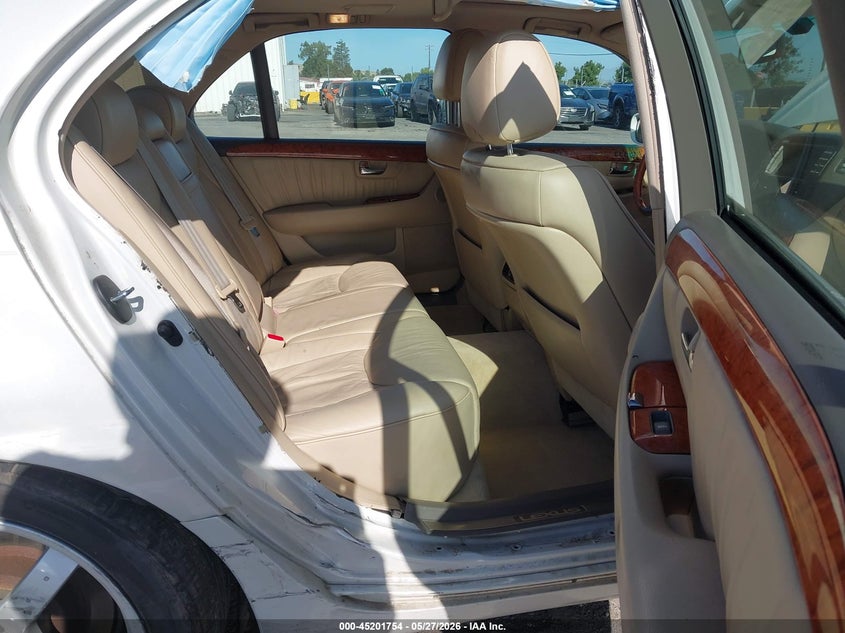 2004 Lexus Ls VIN JTHBN36F940146537 IAAI salvage auction — RIGHT SIDE, Salvage (California), sold $600 on 2026-07-09 (photo 8)