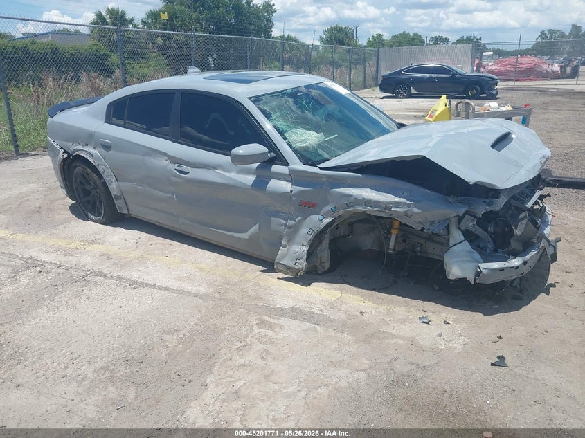 2021 Dodge Charger VIN 2C3CDXGJ2MH608097 IAAI salvage auction — RIGHT SIDE, Salvage (Arizona), sold $10,425 on 2026-08-01 (photo 1)