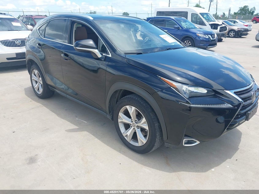2017 Lexus Nx VIN JTJYARBZ0H2058672 IAAI salvage auction — REAR END, Salvage Title, sold $7,000 on 2026-07-10 (photo 1)