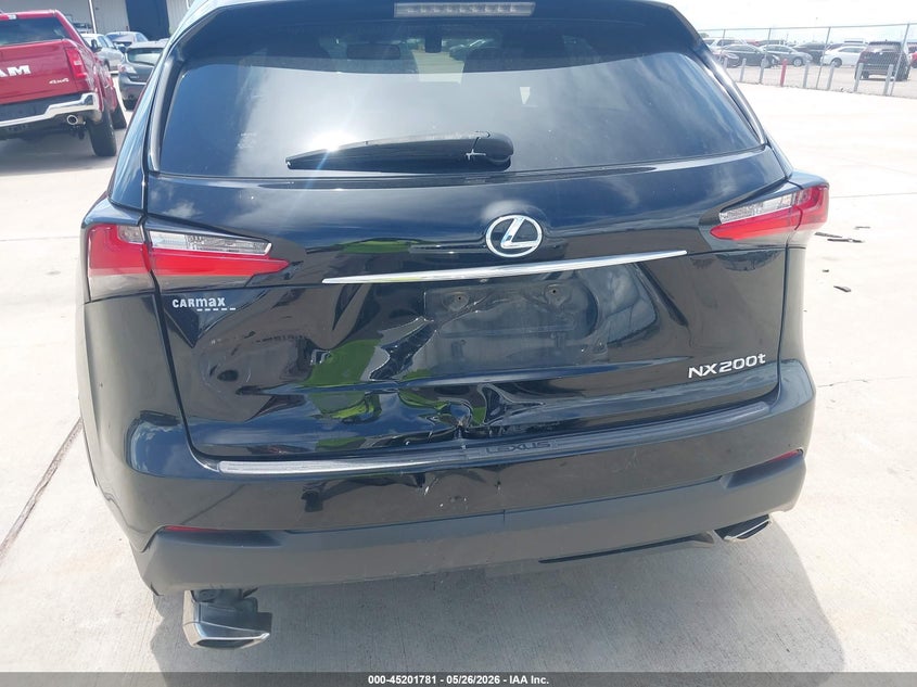 2017 Lexus Nx VIN JTJYARBZ0H2058672 IAAI salvage auction — REAR END, Salvage Title, sold $7,000 on 2026-07-10 (photo 6)