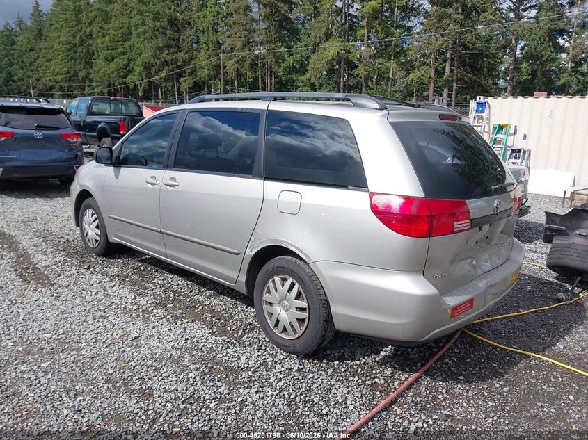 2004 Toyota Sienna VIN 5TDZA23C44S191401 IAAI salvage auction — FRONT & REAR, Bill Of Sale (Washington), sold $400 on 2026-07-16 (photo 3)