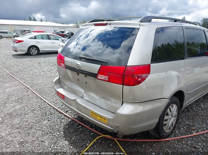 2004 Toyota Sienna VIN 5TDZA23C44S191401 IAAI salvage auction — FRONT & REAR, Bill Of Sale (Washington), sold $400 on 2026-07-16 (photo 6)