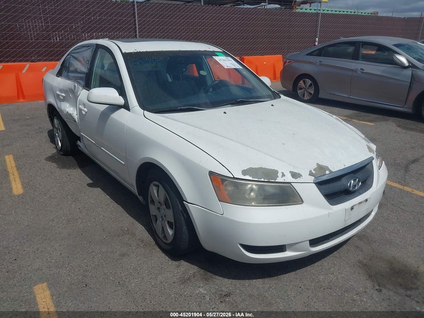 2008 Hyundai Sonata VIN 5NPET46C28H340190 IAAI salvage auction — LEFT FRONT, Salvage (California), sold $150 on 2026-07-27 (photo 1)