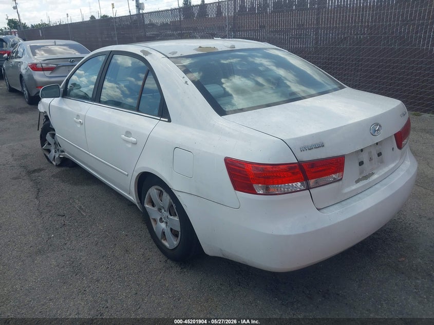 2008 Hyundai Sonata VIN 5NPET46C28H340190 IAAI salvage auction — LEFT FRONT, Salvage (California), sold $150 on 2026-07-27 (photo 3)