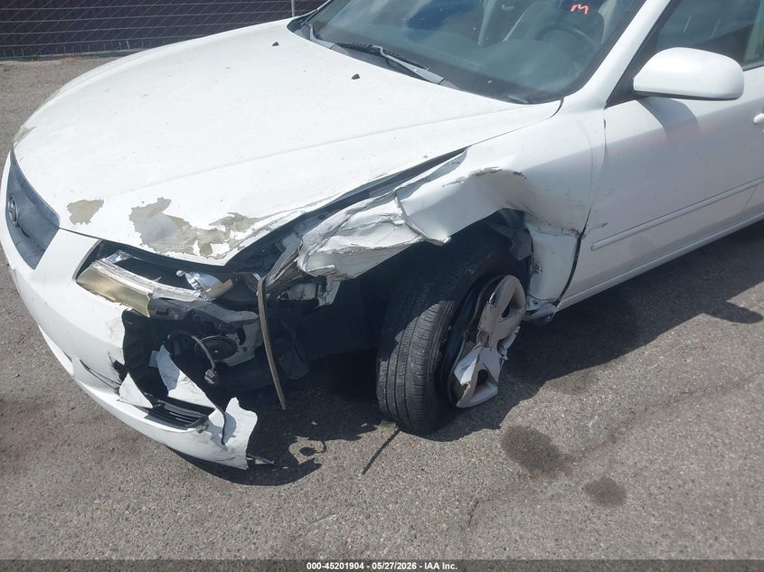 2008 Hyundai Sonata VIN 5NPET46C28H340190 IAAI salvage auction — LEFT FRONT, Salvage (California), sold $150 on 2026-07-27 (photo 6)