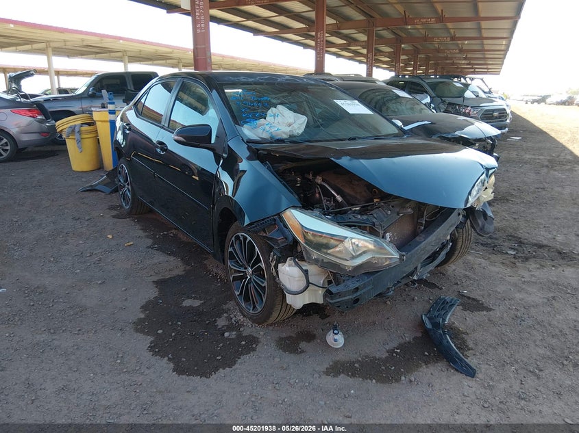 2015 Toyota Corolla VIN 5YFBURHE9FP341266 IAAI salvage auction — FRONT & REAR, Salvage (Arizona), sold $700 on 2026-07-21 (photo 1)