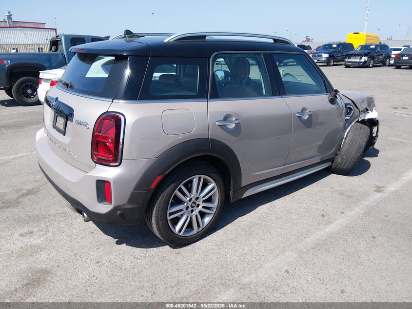 2023 Mini Countryman VIN WMZ53BR02P3R30535 IAAI salvage auction — RIGHT FRONT, Salvage (California), sold $9,250 on 2026-08-06 (photo 4)