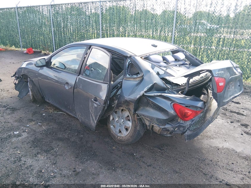 2008 Hyundai Elantra VIN KMHDU46D58U342387 IAAI salvage auction — FRONT & REAR, Salvage (Kansas), sold $200 on 2026-07-10 (photo 3)