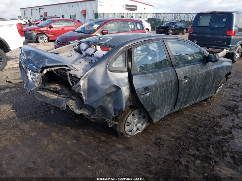 2008 Hyundai Elantra VIN KMHDU46D58U342387 IAAI salvage auction — FRONT & REAR, Salvage (Kansas), sold $200 on 2026-07-10 (photo 4)