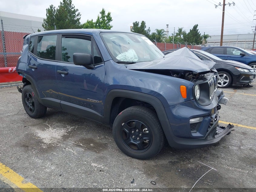 2021 Jeep Renegade VIN ZACNJDAB0MPN37281 IAAI salvage auction — FRONT & REAR, Salvage (California), sold $1,050 on 2026-07-07 (photo 1)