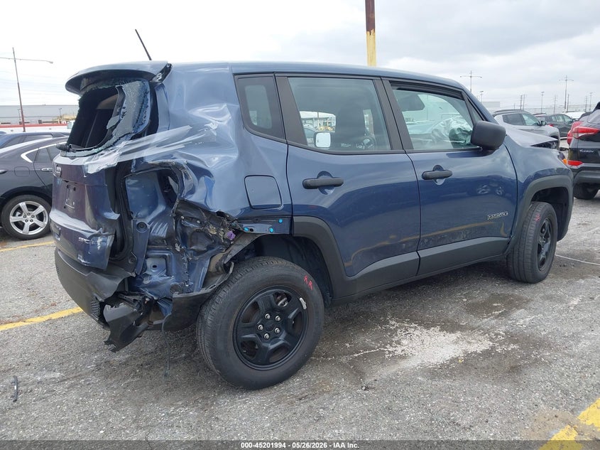 2021 Jeep Renegade VIN ZACNJDAB0MPN37281 IAAI salvage auction — FRONT & REAR, Salvage (California), sold $1,050 on 2026-07-07 (photo 4)