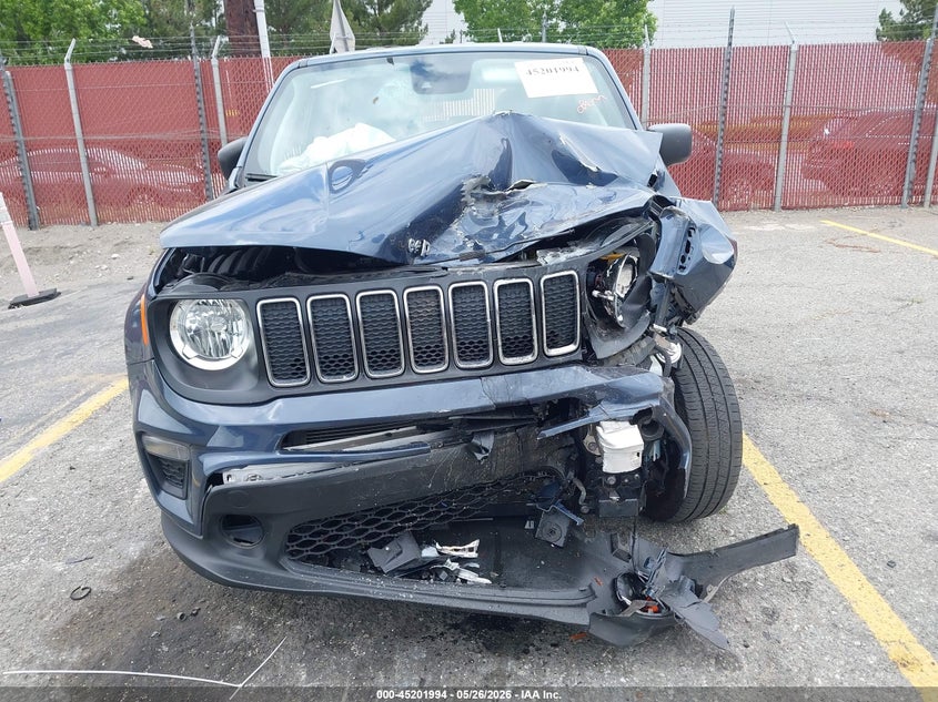 2021 Jeep Renegade VIN ZACNJDAB0MPN37281 IAAI salvage auction — FRONT & REAR, Salvage (California), sold $1,050 on 2026-07-07 (photo 6)