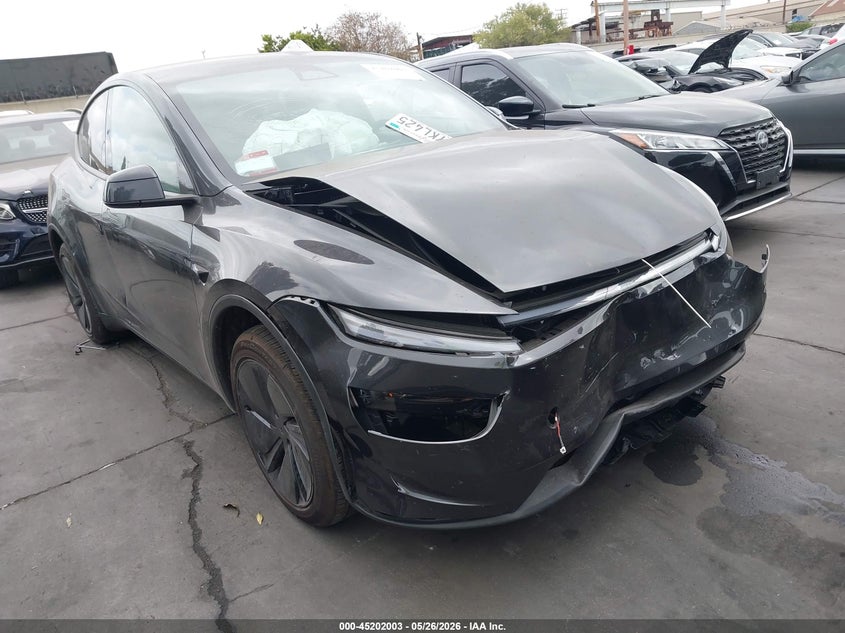 2026 Tesla Model y VIN 7SAYGDED3TF614325 IAAI salvage auction — FRONT END, Salvage Certificate (California), sold $19,550 on 2026-07-08 (photo 1)