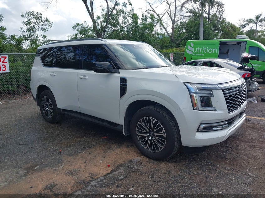2025 Nissan Armada VIN JN8AY3BA3S9000405 IAAI salvage auction — LEFT REAR, Rebuildable (Florida), sold $39,000 on 2026-07-06 (photo 1)