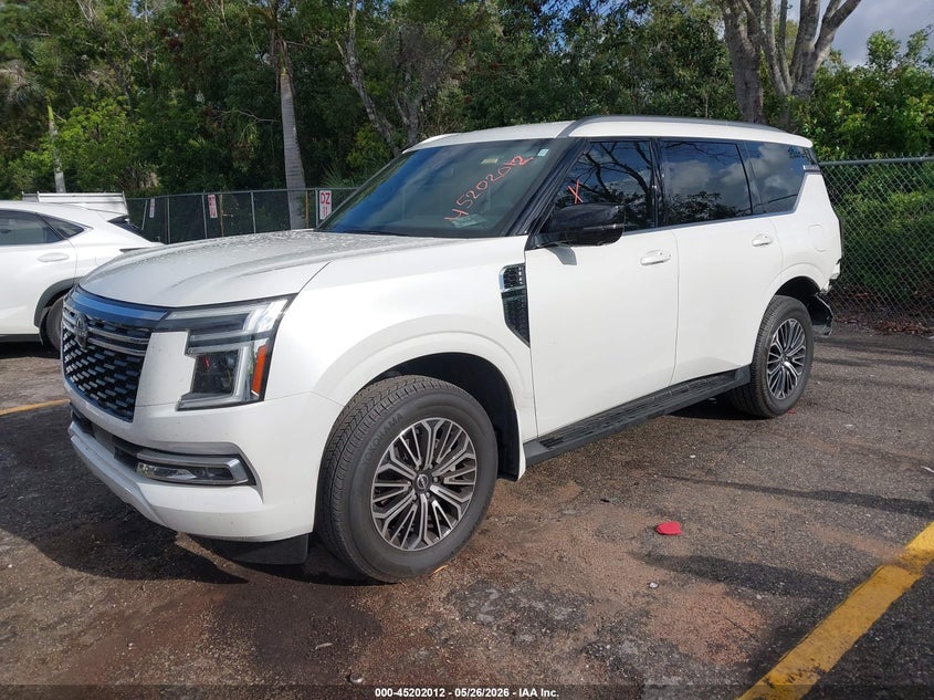 2025 Nissan Armada VIN JN8AY3BA3S9000405 IAAI salvage auction — LEFT REAR, Rebuildable (Florida), sold $39,000 on 2026-07-06 (photo 2)