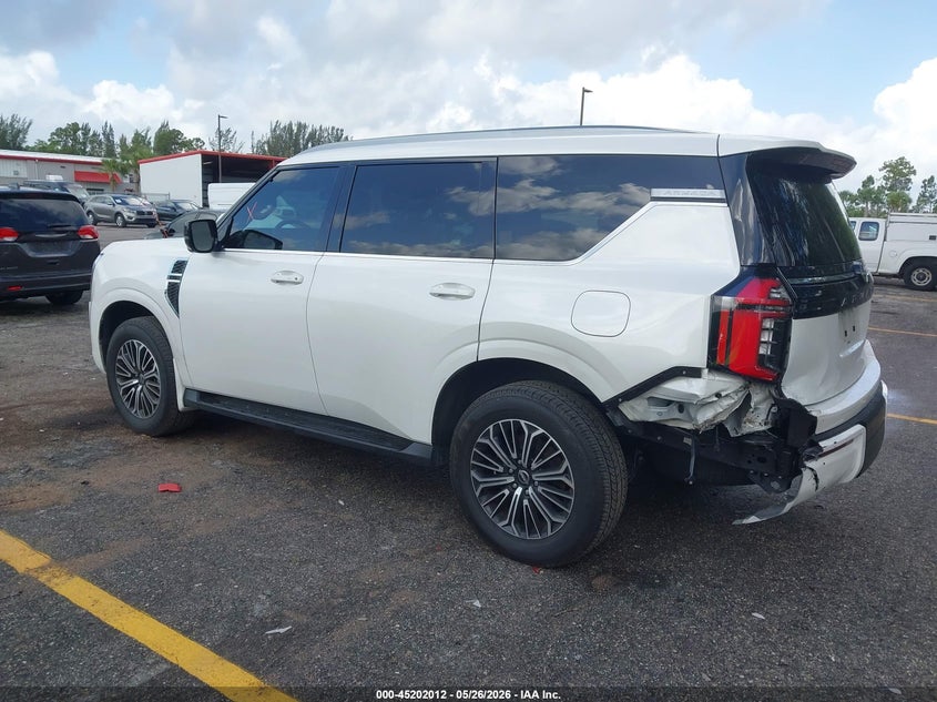 2025 Nissan Armada VIN JN8AY3BA3S9000405 IAAI salvage auction — LEFT REAR, Rebuildable (Florida), sold $39,000 on 2026-07-06 (photo 3)